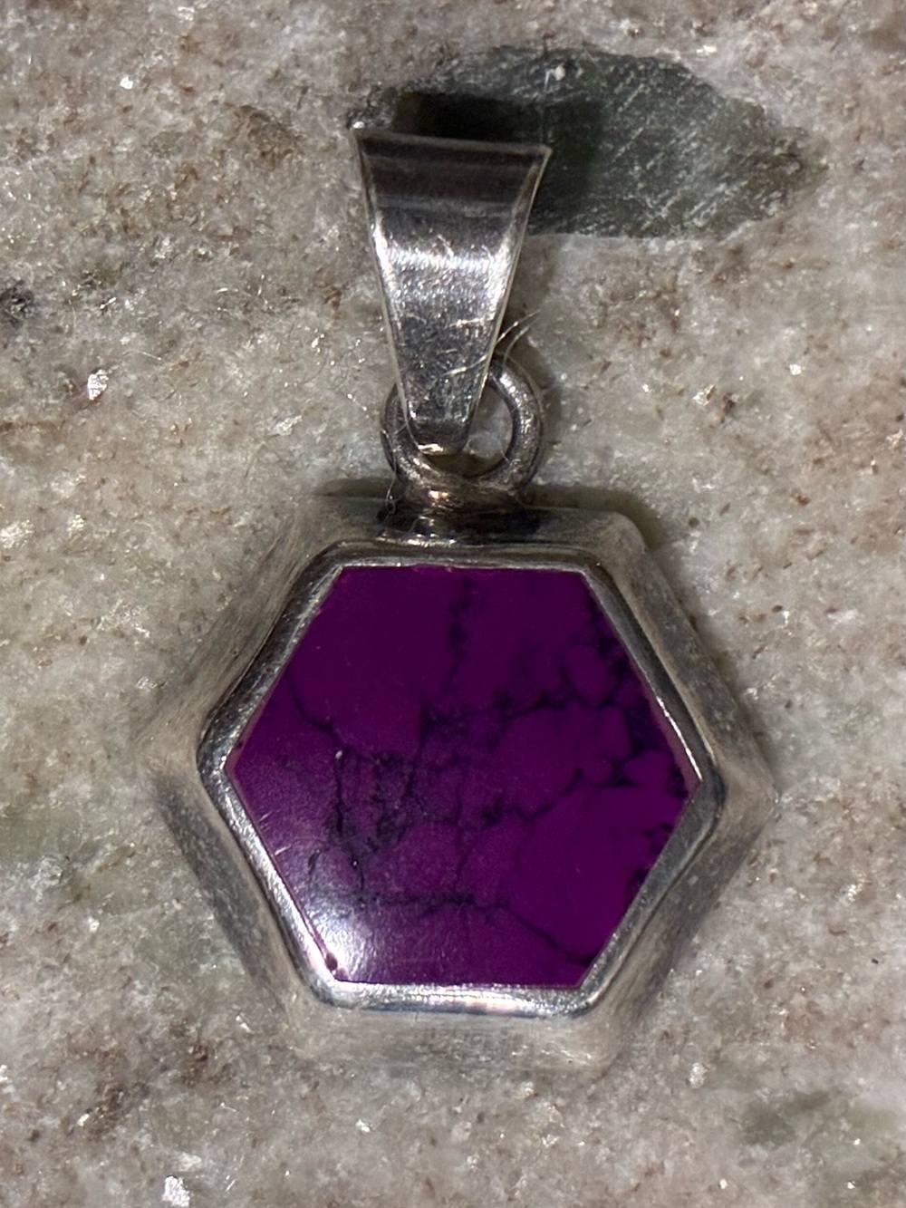 TAXCO 950 silver with Sugilite pendant